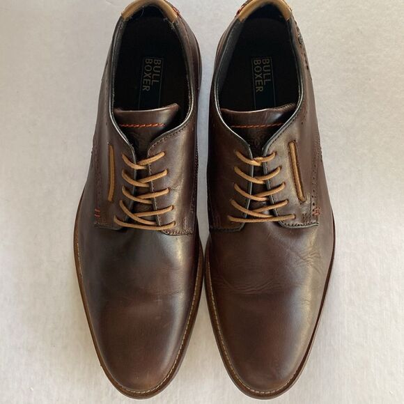 BULL BOXER HALSEY Men’s Brown Leather Derby Shoes Size 12 US main image 11